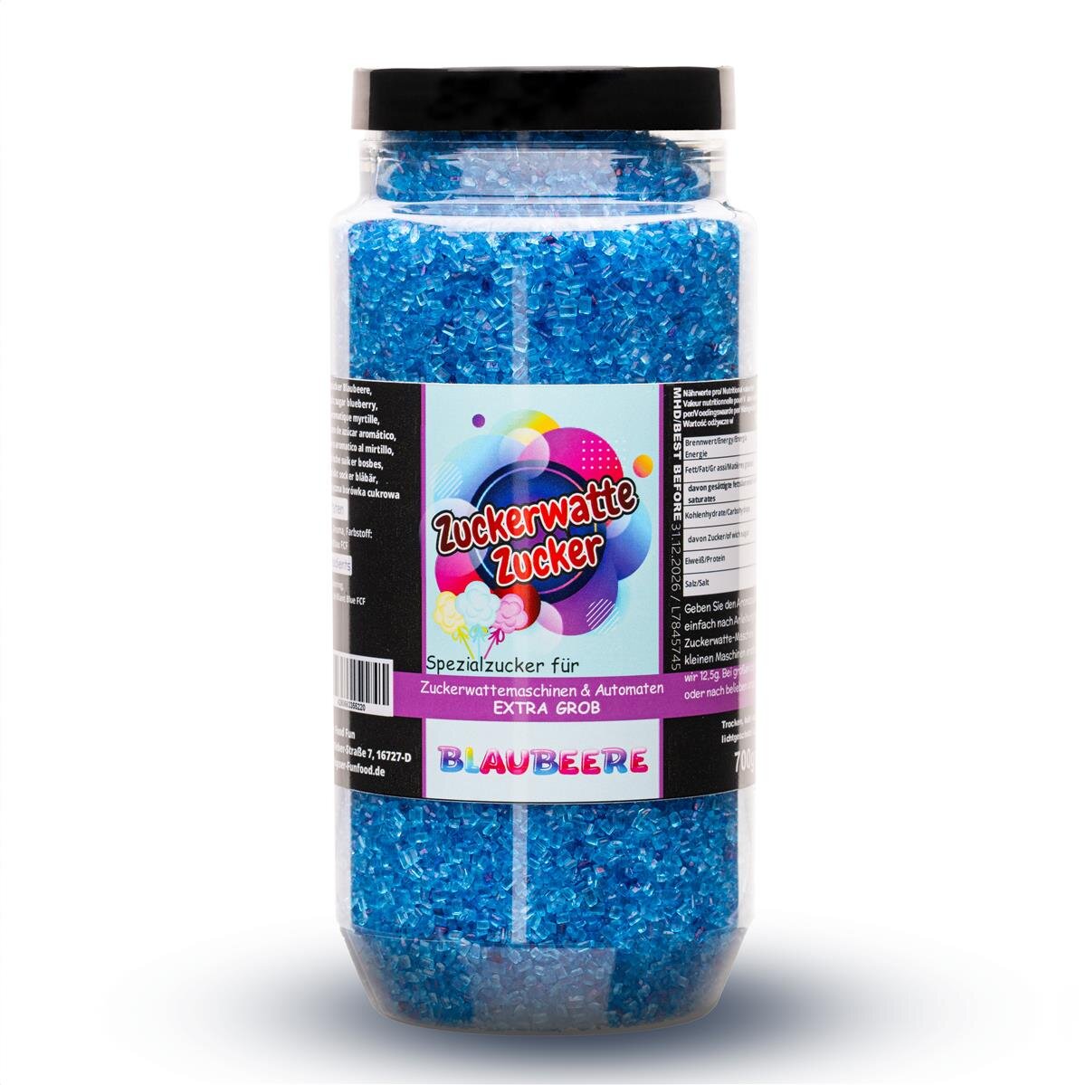 Aromazucker Blaubeere Grob